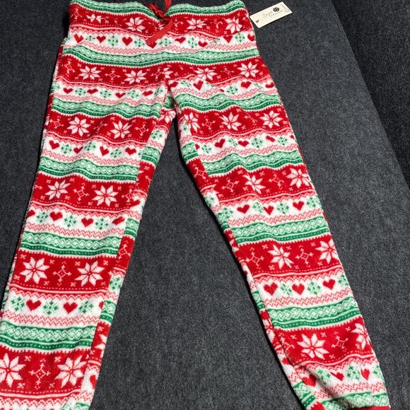Secret Treasures Red Holiday Soft Plush Pant Sleepwear Size S/CH (4-6) - Picture 2 of 4
